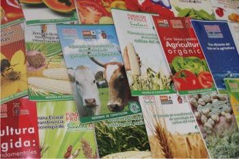 Algunos de los ejemplares editados por Fundación Produce Sinaloa, A. C., de los que se puede adquirir su versión electrónica vía Internet.