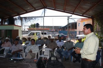 M. C. Ramón Lizárraga Jiménez durante el desarrollo del evento.