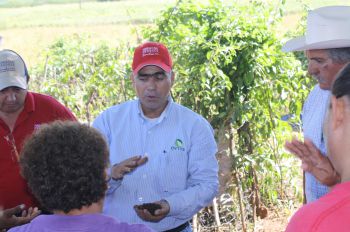El Ing. Luis Alfonso Moraila Ibarra impartiendo el curso sobre fertilizantes orgánicos.