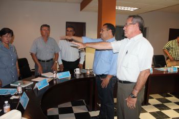 Toma de protesta del Arq. Gonzalo Beltrán Collantes y el Ing. Abelino Montoya Camacho, como Presidente Ejecutivo y Comisario de Fundación Produce Sinaloa, A.C., respectivamente.